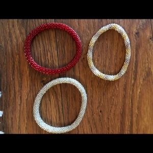 Set of 3 beaded bracelets